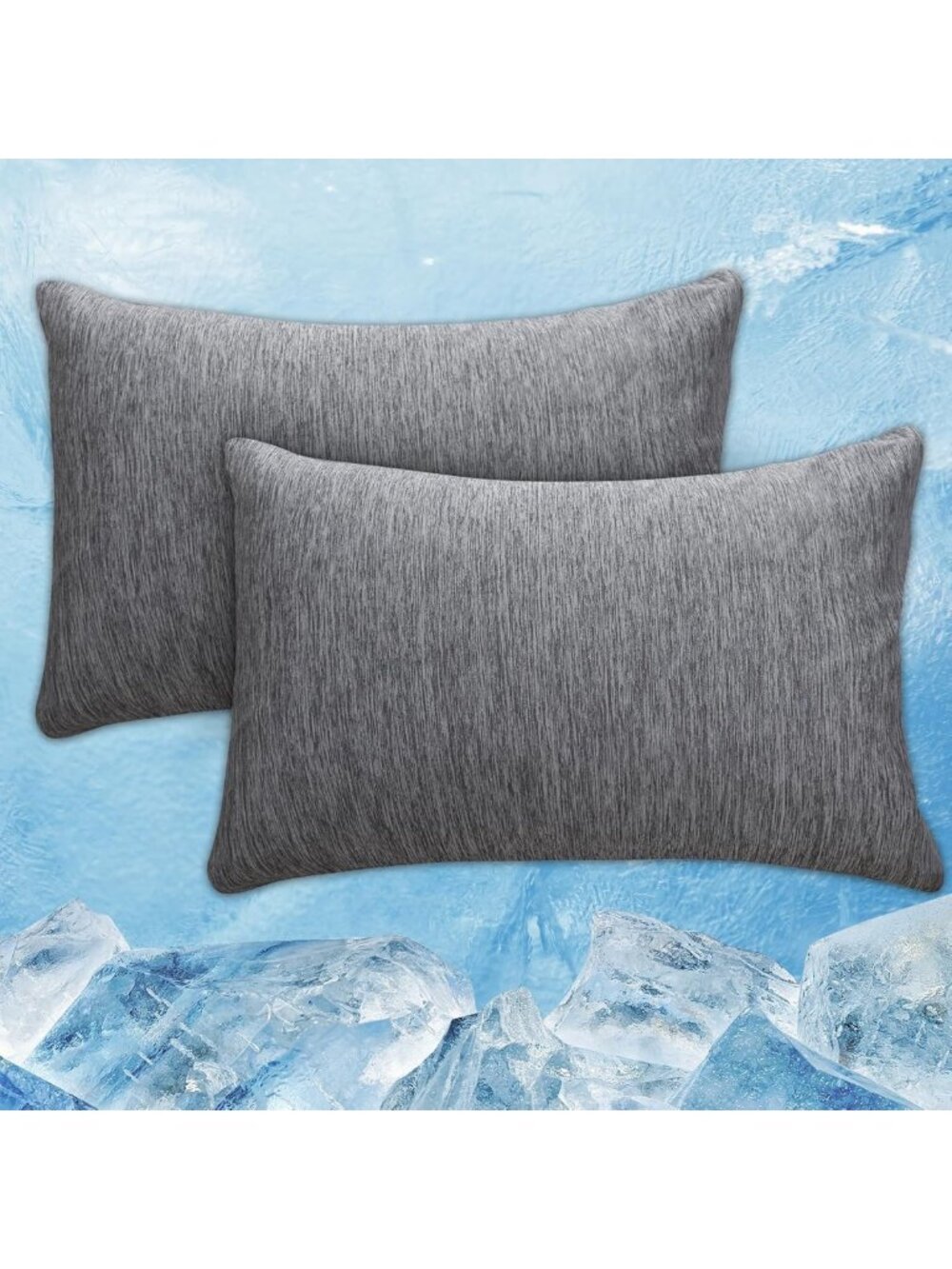 CHOSHOME Cooling Pillow Cases Zipper Pillow Covers Q-Max > 0.45 Zippered